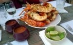 Baja lobster at Villa Ortegas restaurant Puerto Nuevo