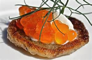Blini With Salmon Caviar